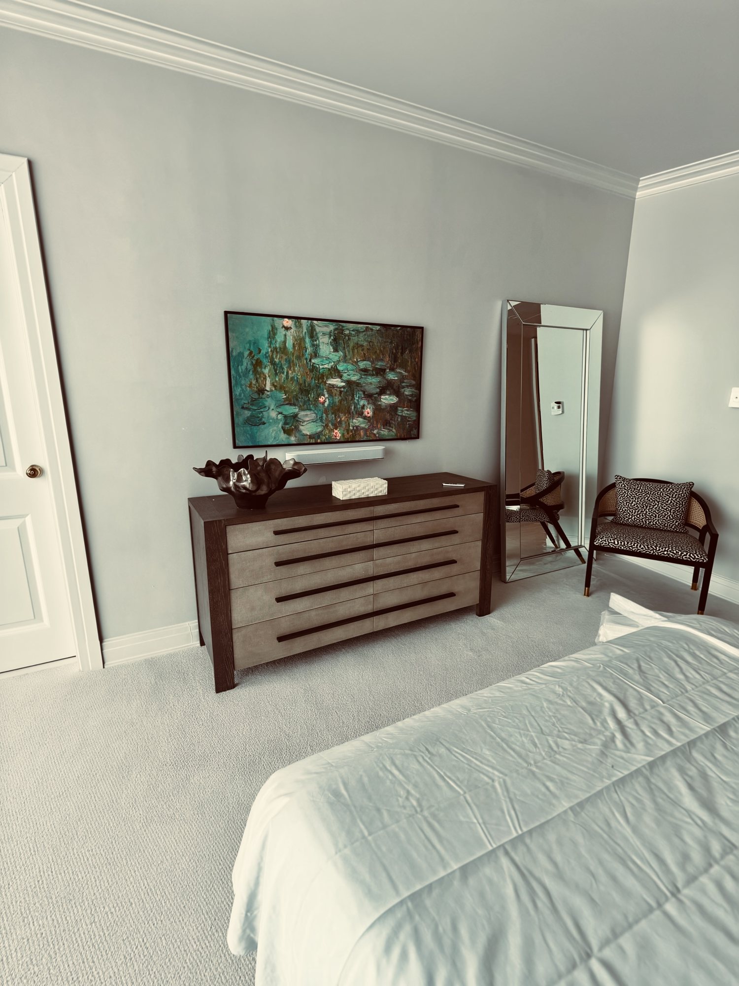 Bedroom · art TV + soundbar